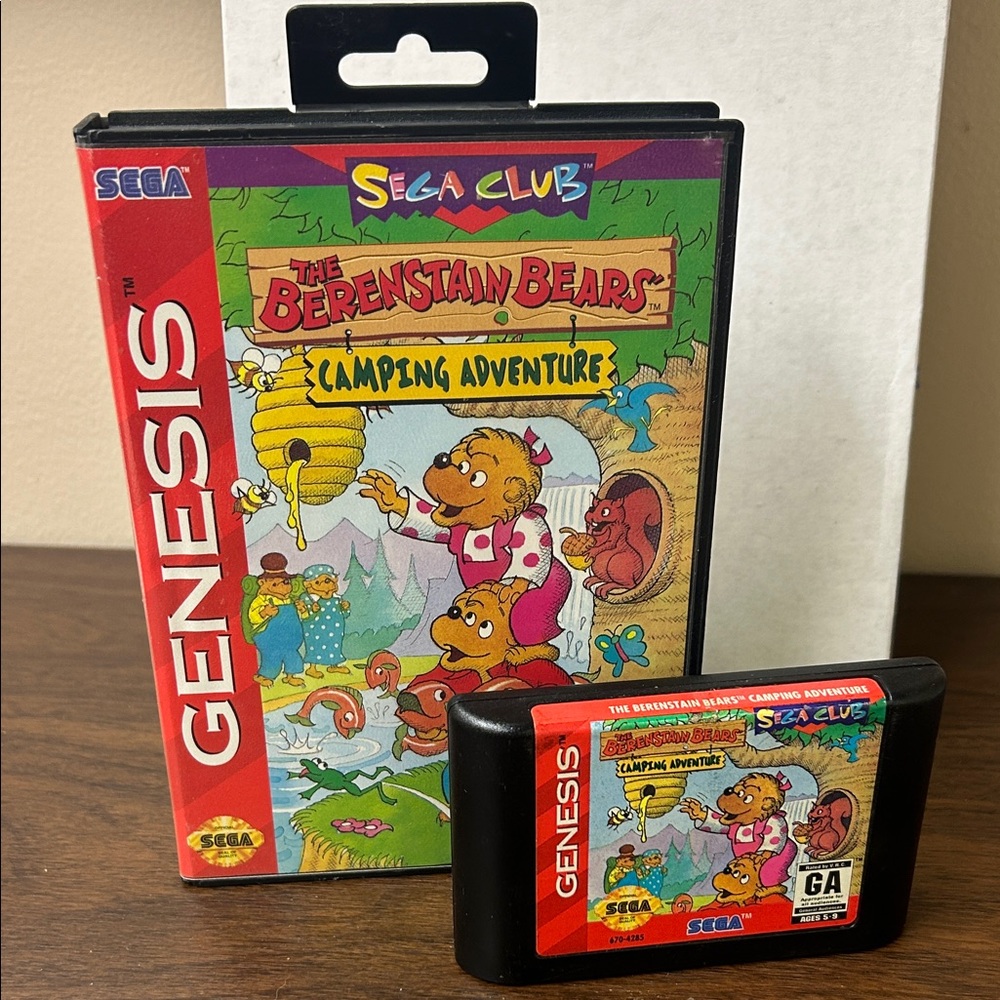 The Berenstain Bears Camping Adventure Sega Genesis Game -Used